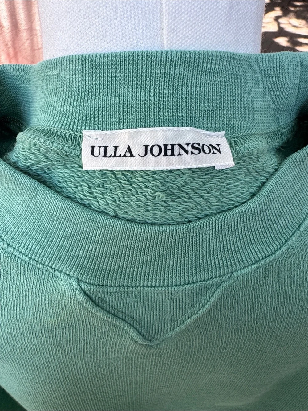 Ulla Johnson Philo Sweatshirt Turquoise Size S